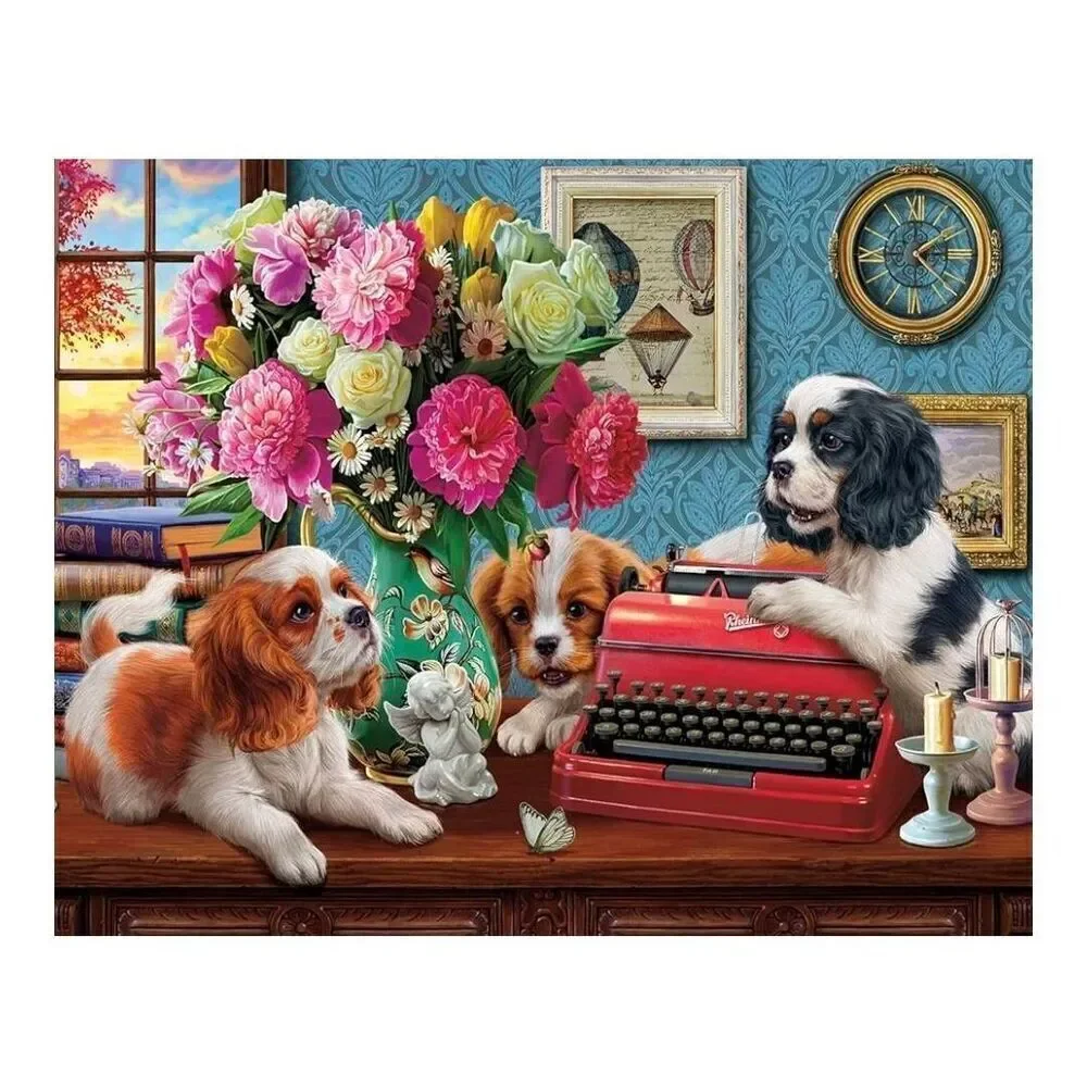 Buffalo Games Dog Days The Writer's Dog 750 pc Jigsaw Puzzle